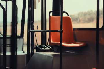 Sitz im Bus
