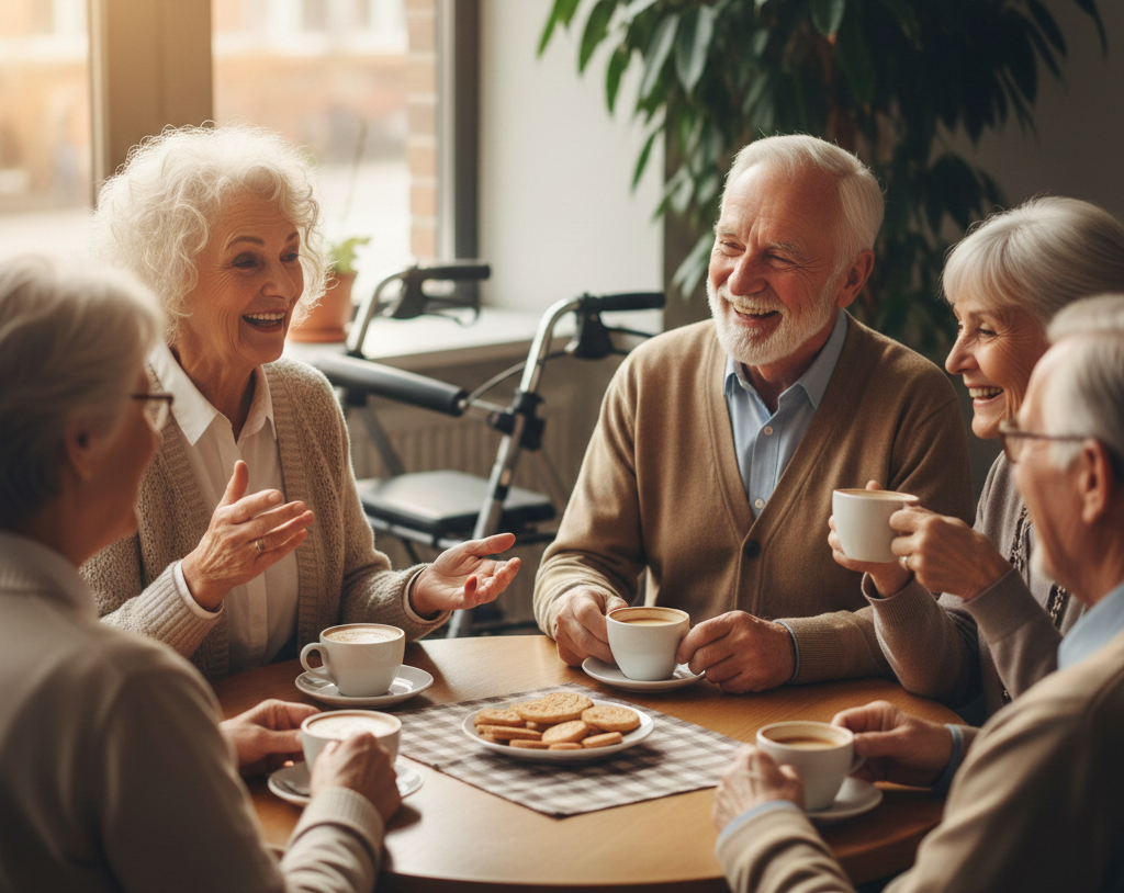 Senioremn trinke Kaffee - Gemini