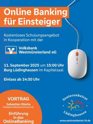 Einladungflyer Onlinebanking Workshop am 11.09.2025