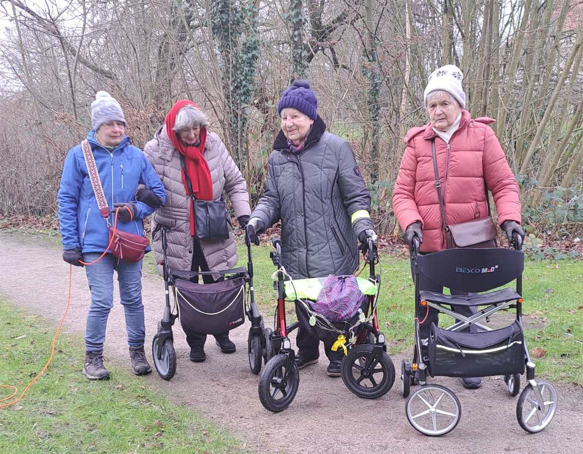 Gruppe mit Rollatoren
