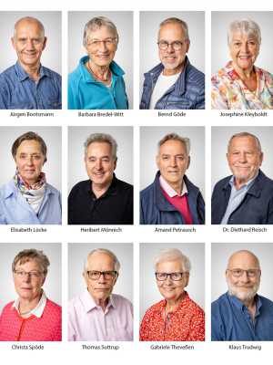 Kollage aller Kandidaten zum Seniorenbeirat 2025